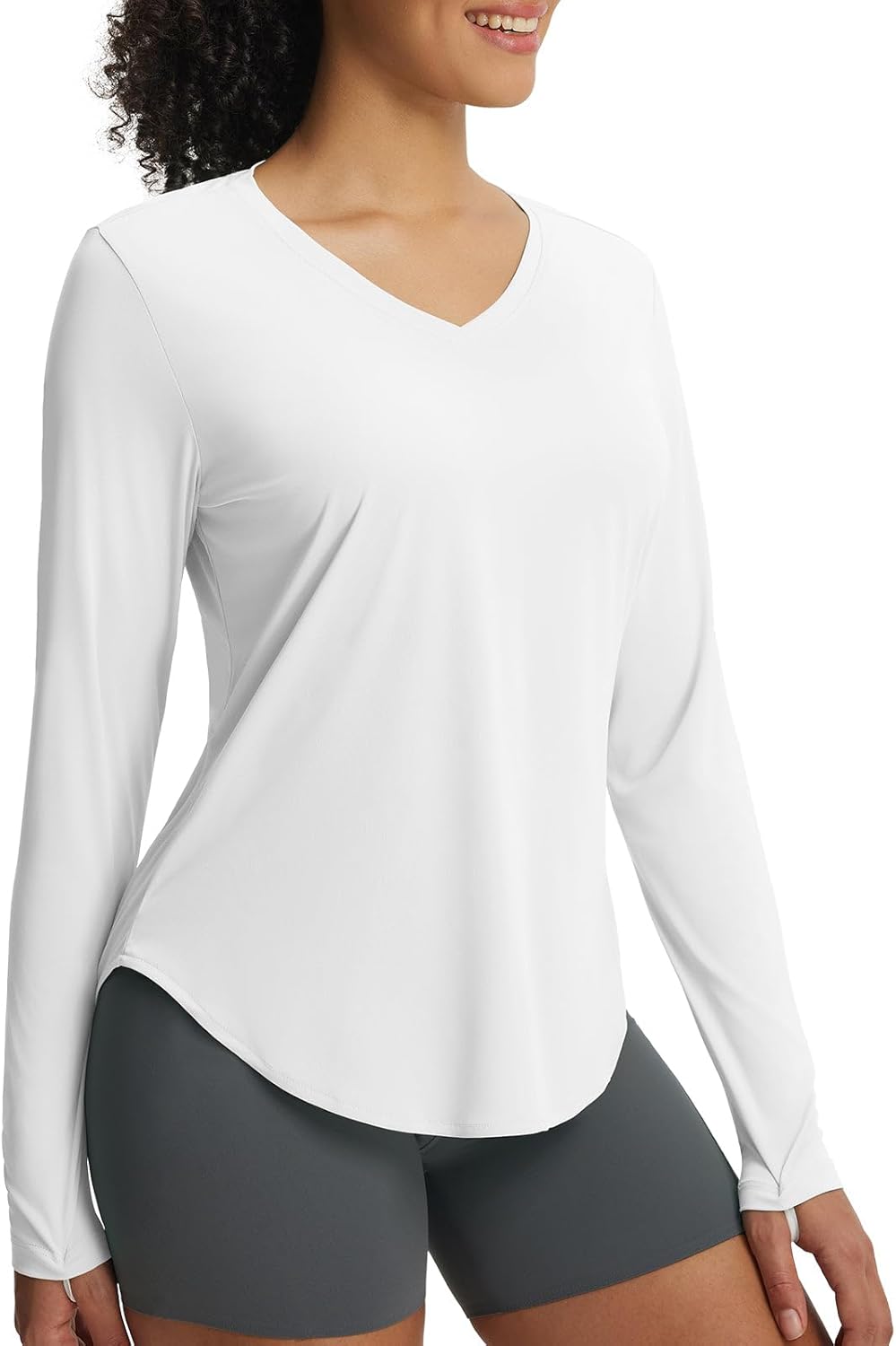 baleaf Women's Long Sleeve Sun Shirts UPF50+ UV Protection V Neck Rash Guard Lightweight Quick Dry Workout Hiking Tops