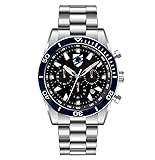 PRESTIGE & DELUXE Orologio da polso uomo Lowell Sampdoria cronografo collezione stagione storica - Cinturino Acciaio inossidabile - Quadrante 42mm in confezione + portachiave calcio