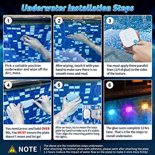 Purheme Rechargeable Submersible Pool Lights With Remote, Waterproof Underwater Usb-C Charging Built-In 2600Mah Battery Magnet 16 Color Changing Floating Led Lights Party Decor #TOP1