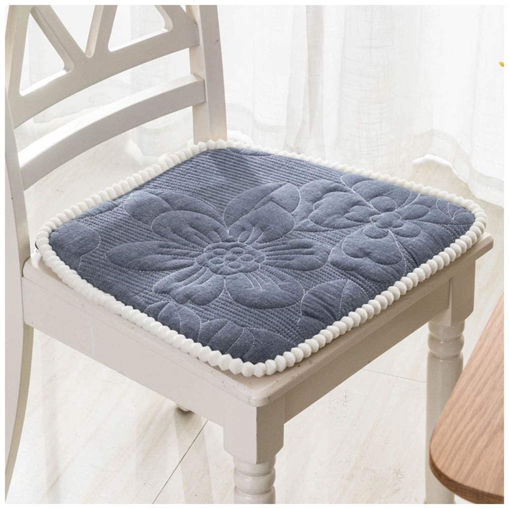 Coussins pour chaises de bureau lot de 2 assises ergonomiques anti glisse taille 40 x 44 cm