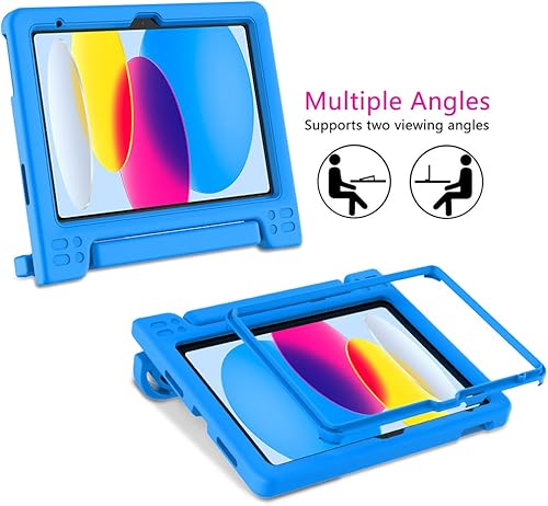 Miniatura 5 de TIRIN Funda infantil para iPad de 109 pulgadas 2022 funda de protección contra caídas completas con protector de pantalla integrado y soporte