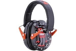Robot-Themed Ear Protection for Kids: Snug and Sound-Proof
