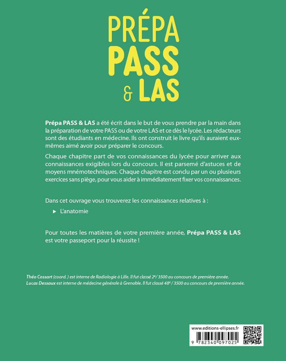 Prépa Pass & Las: Anatomie