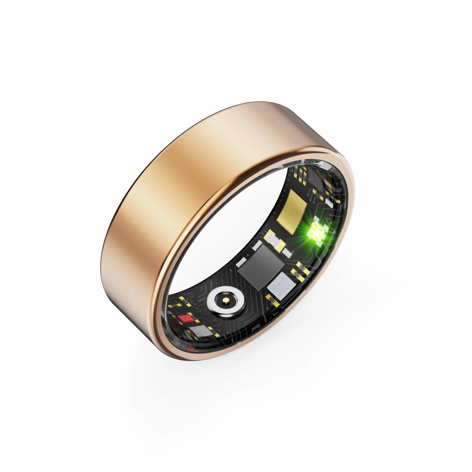 Smart Ring with Multi-Functional Health Monitoring Including Heart Rate Blood Oxygen Sports Step Counting and Bluetooth