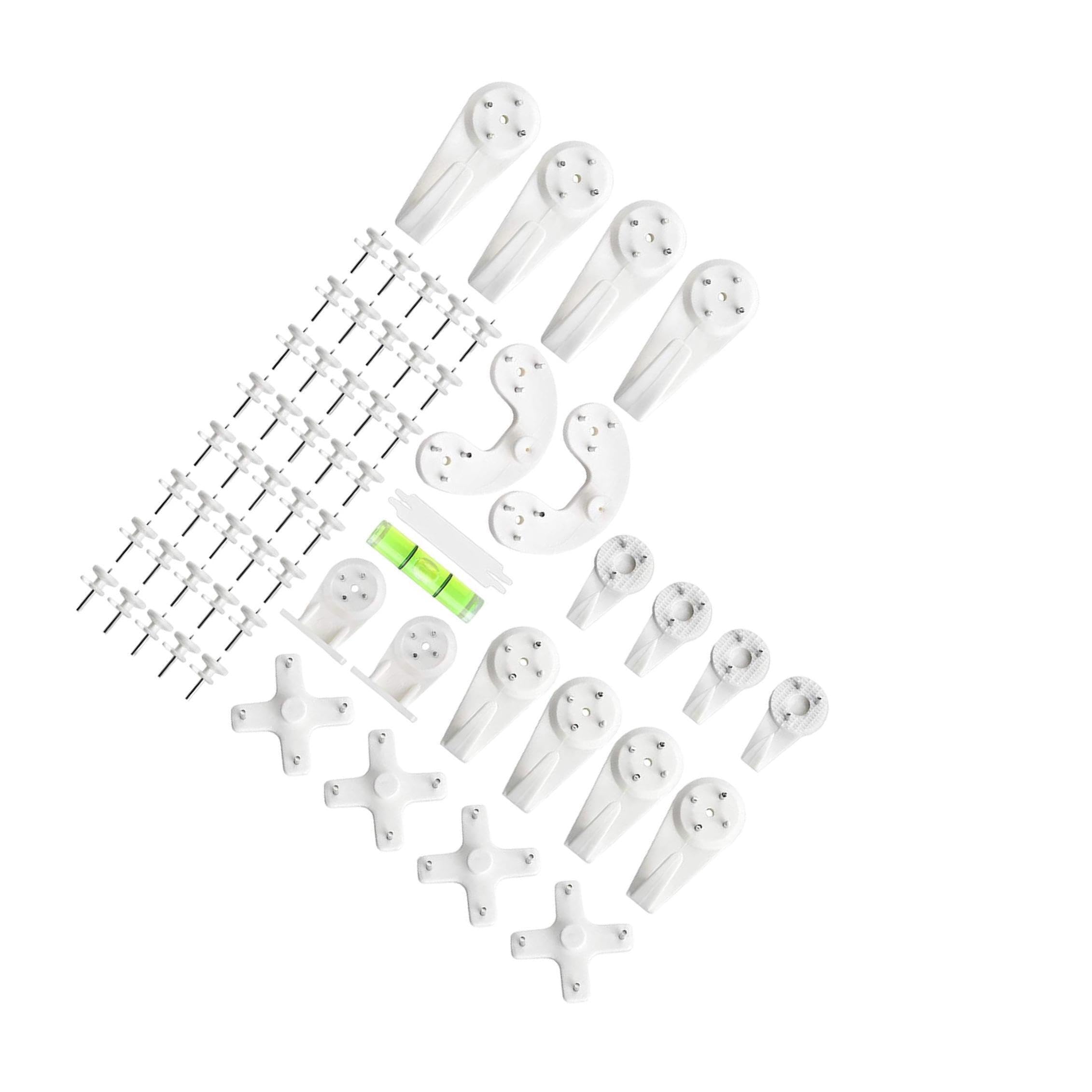 QUILSTM Picture Hanging Kit for Simple Install with Non Trace Hooks Solution for Artwork and Photos These Picture Hangers Only Leave Small Pinholes On Wall