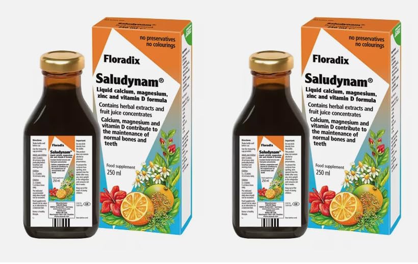 Calcium liquide Saludynam renforce les os et muscles avec magnésium et vitamine D 500ml
