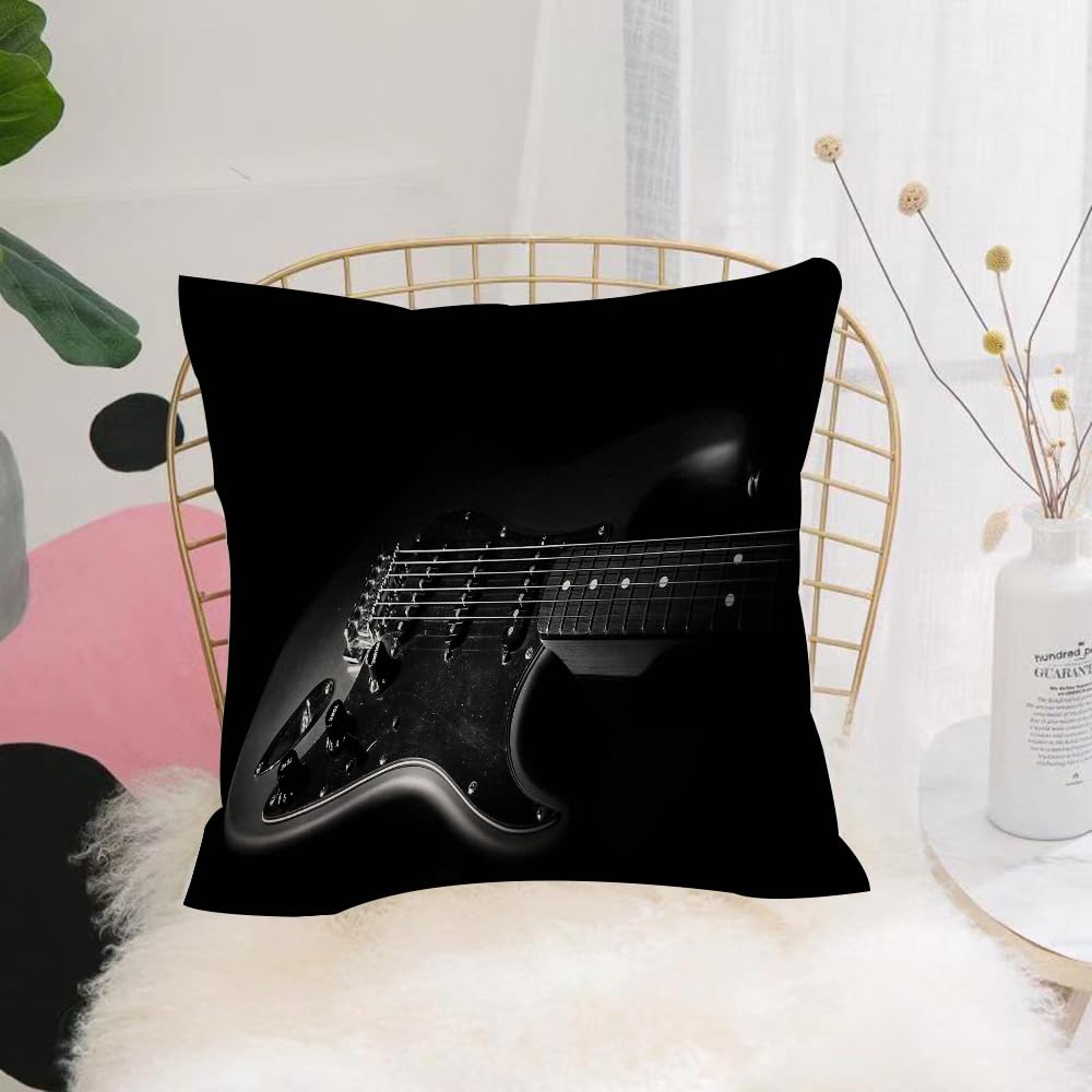 Hyosxw Rock Music Electric Guitar Cartoon Kid Theme - A5 Cushion Cover,Throw Pillow Case Home Decorative For Living Room Bedroom Sofa Chair 18X18 Inch,Rock Music Electric Guitar Cartoon Kid Theme, Quick Mouse Control,Pillowcase 45X45cm