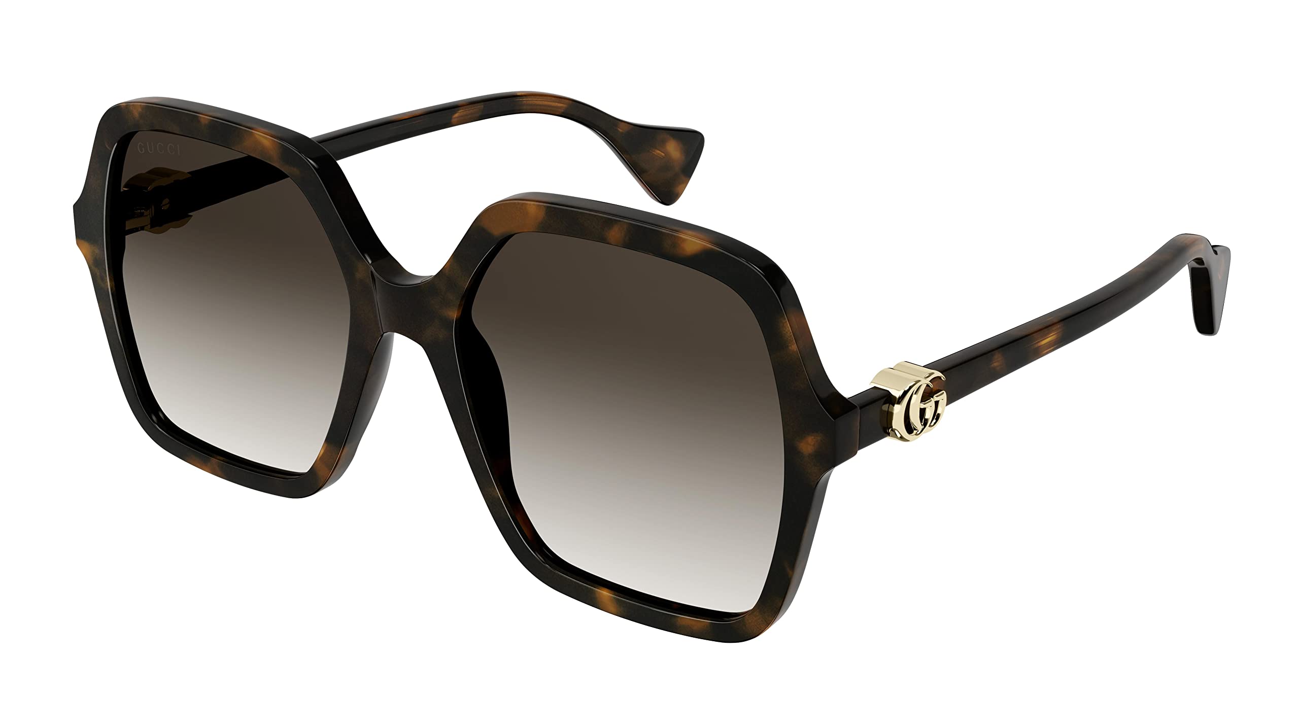 Amazon | Gucci GG1072S ダークハバナ/ブラウンシェード 56/19/145