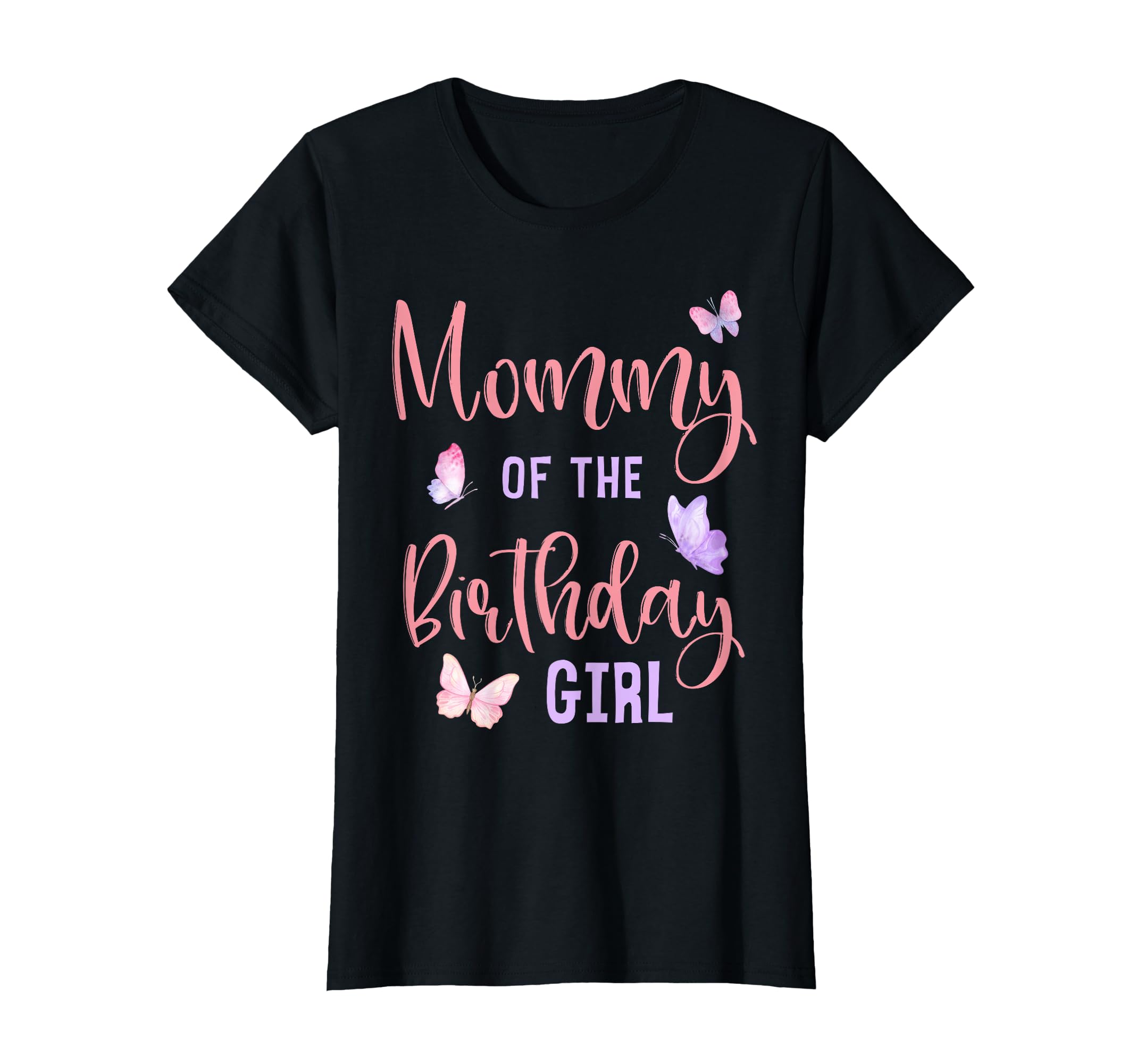 Mommy of The Birthday Girl Butterfly Party Matching Family T-Shirt