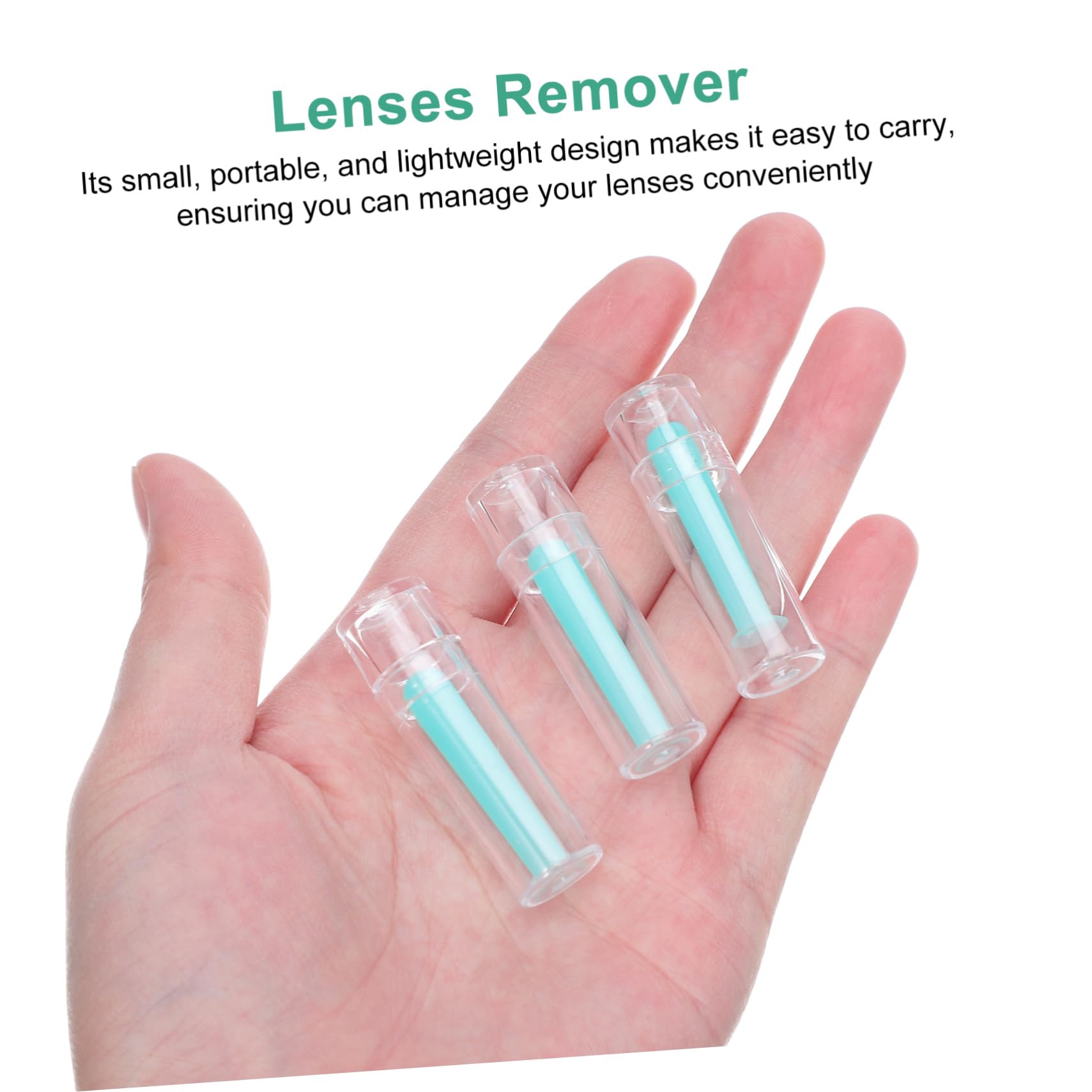 Healeved Lot De 4 Applicateurs De Lentilles En Silicone Pour Lentilles Rigides Matériau Souple Taille Compacte Facile À Utiliser 15 Pièces X 4