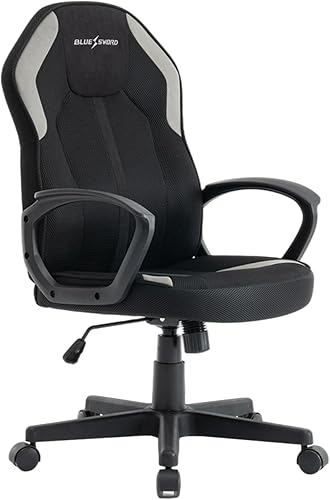 Ergonomic Office Chair, Home Office Desk Chairs with Breathable Mesh Fabric and 360 Rotating Wheel Adjustable Height Computer Chair with Gently Tilt