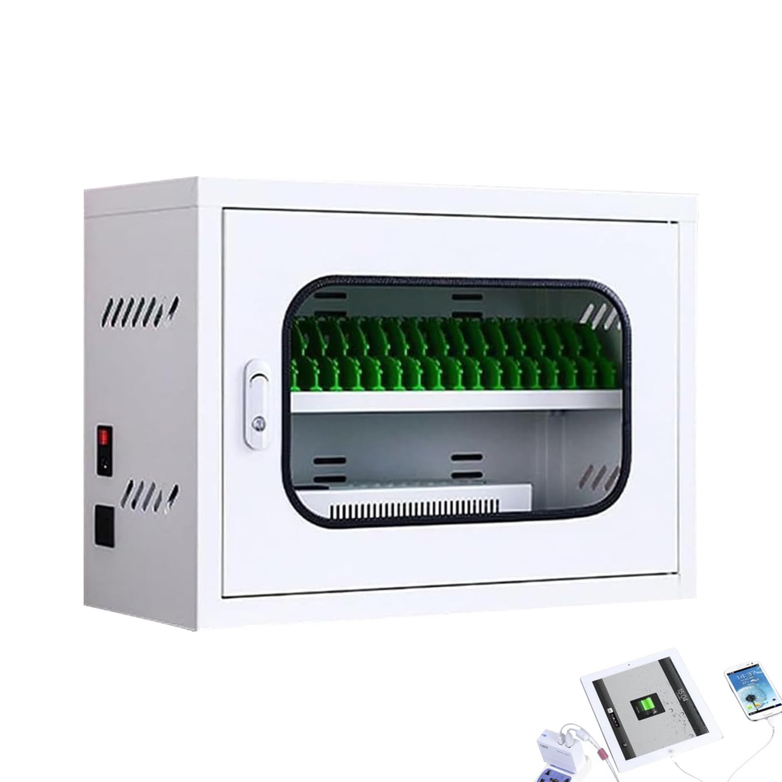 Mobile Phone Charging Cabinet, 6-60 Slot Device Mobile Charging Station Lockers for Schools, Factory, Offices - Cell Phone Charging Stations,20 Slots