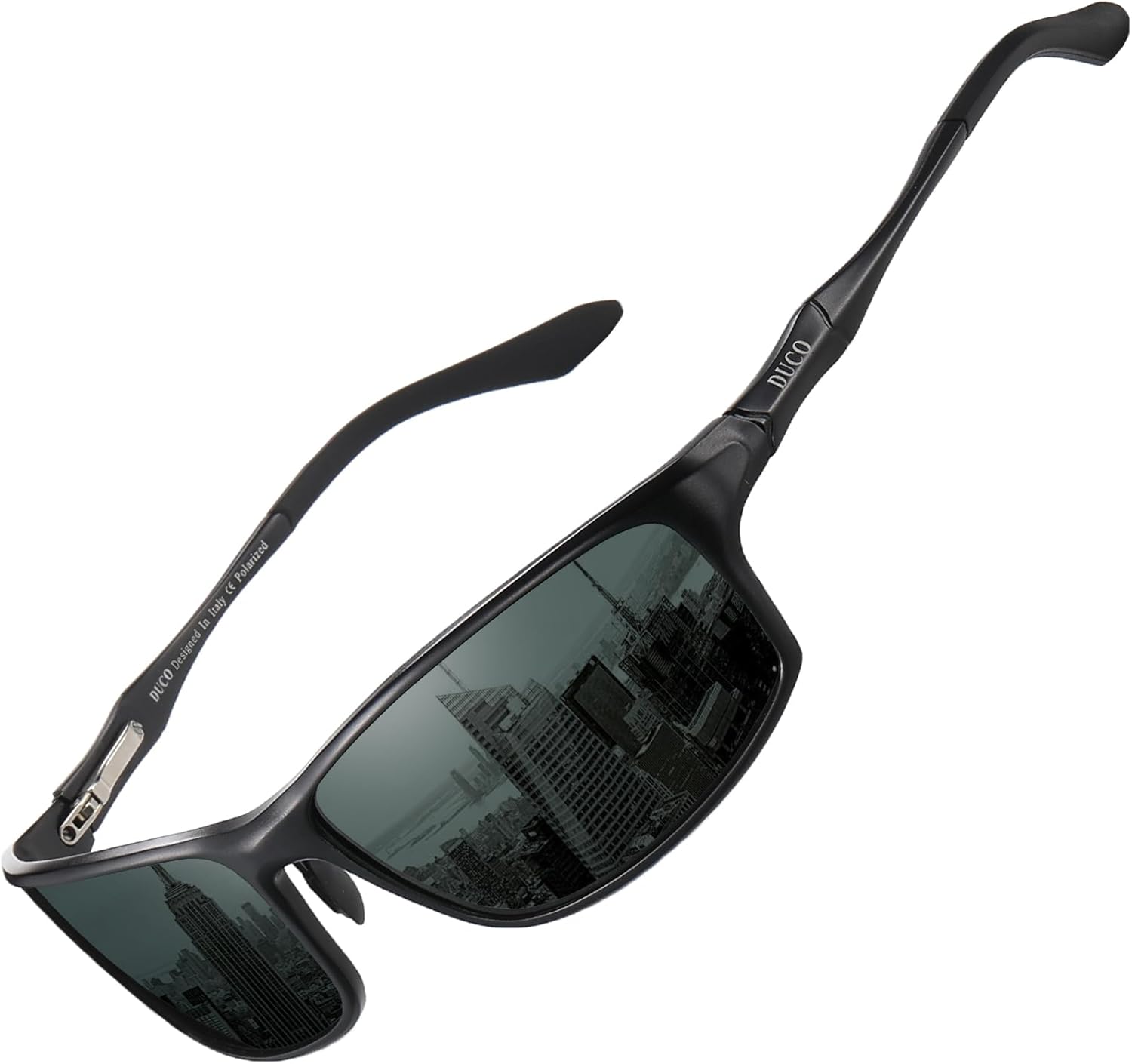 DUCO Polarized Sunglasses for Men 100% UV400 Protection Metal Frame Driving Men's Sun Glasses 8201