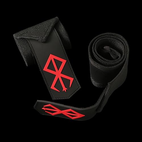 Muñequeras de anime Berserk para hombres de levantamiento de pesas, muñequeras de gimnasio con bucle para el pulgar, protege el dolor de muñeca,