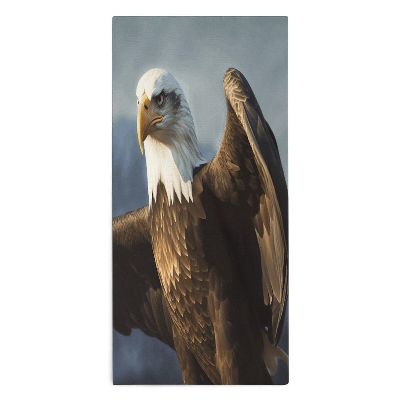 Fodpand Style Eagle Microfiber Towels, Decorative Bath Towel Soft & Lightweight, Hand Towels Multipurpose Use For Bathroom, Pool, Gym, Spa, And Hotel Use