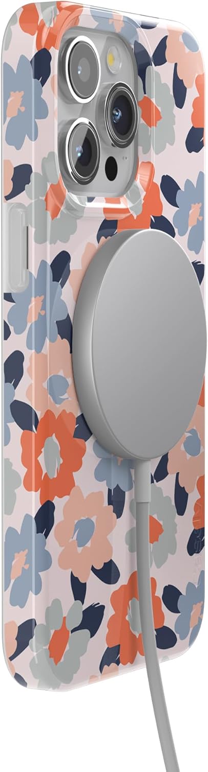 Casely iPhone 15 Pro Case | Field of Flowers | Pastel Floral | Compatible with MagSafe | Classic Ultra Slim Design