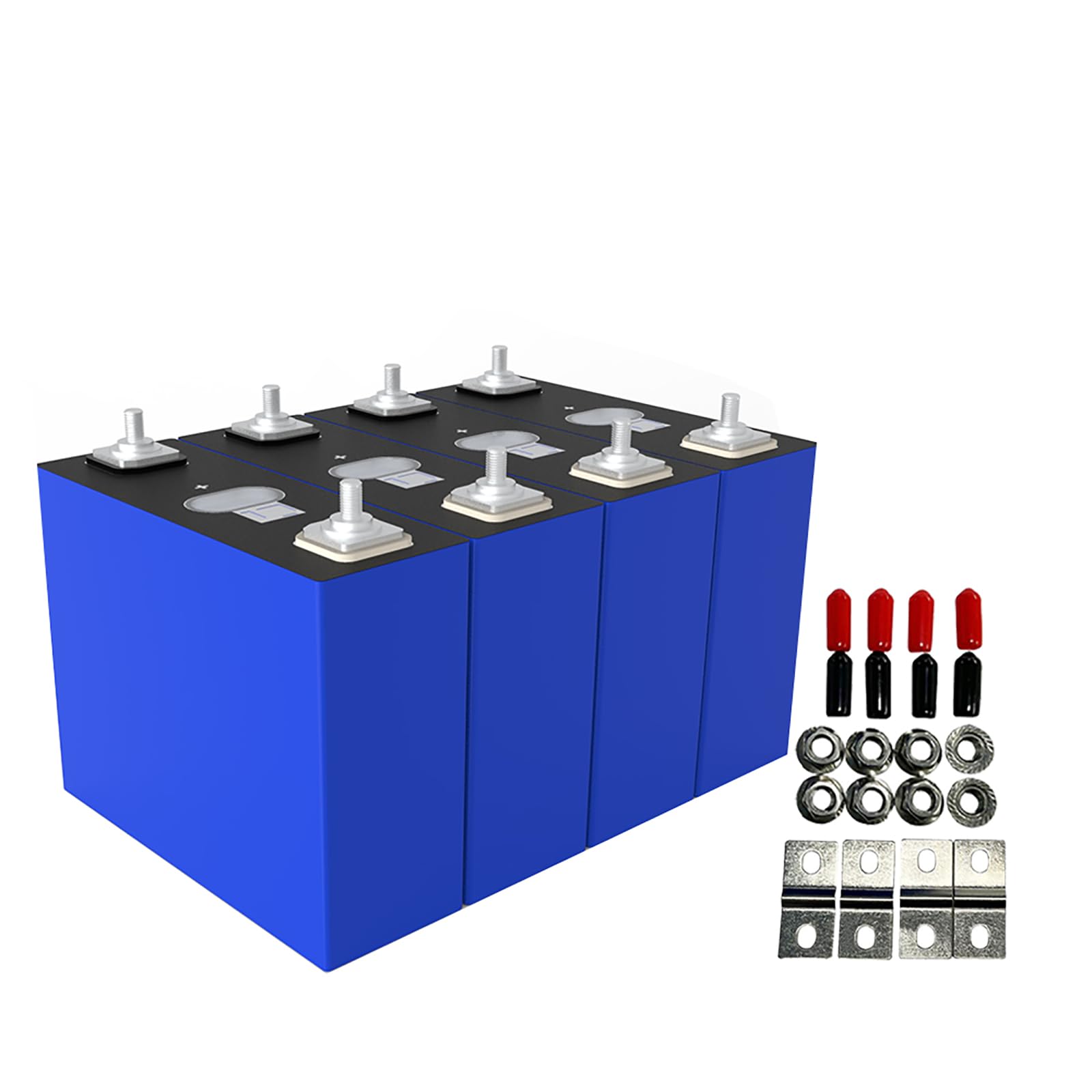 4PCS Hithium 3.2V 100Ah Grade A Lifepo4 Cells, Deep Cycle Lithium Iron Phosphate Replacement Battery Rechargeable Perfect for Boat, RV, Golf,Off-Grid