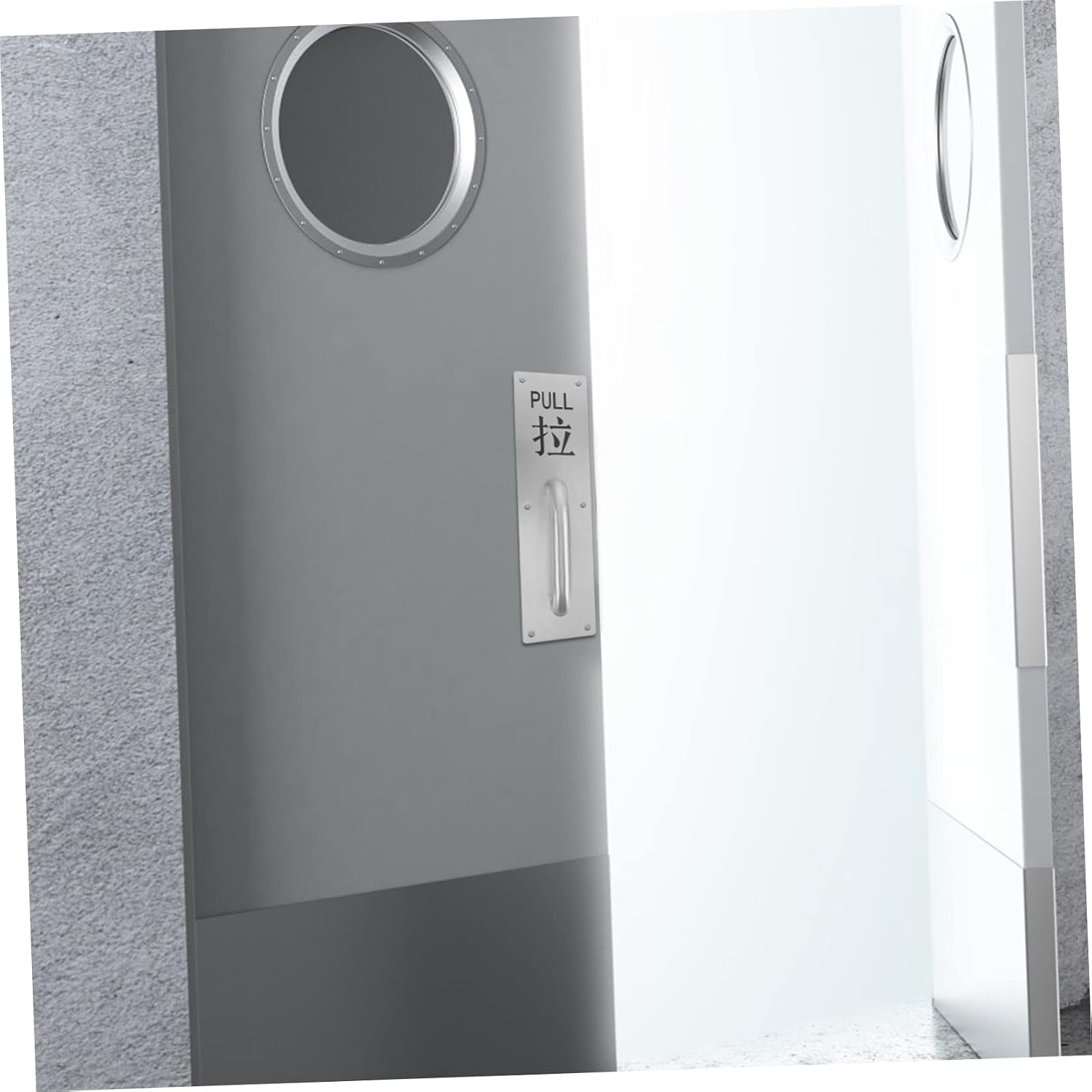 ORFOFE 1set Sliding Door Pull and Push Handle Commercial Door Handles Easy Installation Design