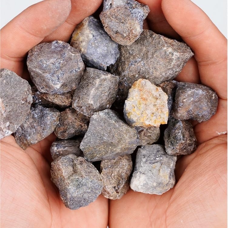 WHZHDMA Bulk Natural Crystal Rough Stone Natural Molybdenite Ore Crystal Rough Stone Ornaments Aromatherapy Diffuser Stone Rough Material Gravel Rocks Stones and Crystals