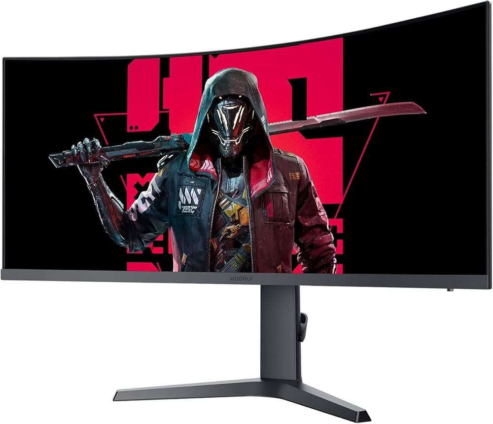 kiruakirua　1011 KOORUI 34 Inch Ultrawide Curved Gaming Monitor 165HZ, 1ms, 1000R