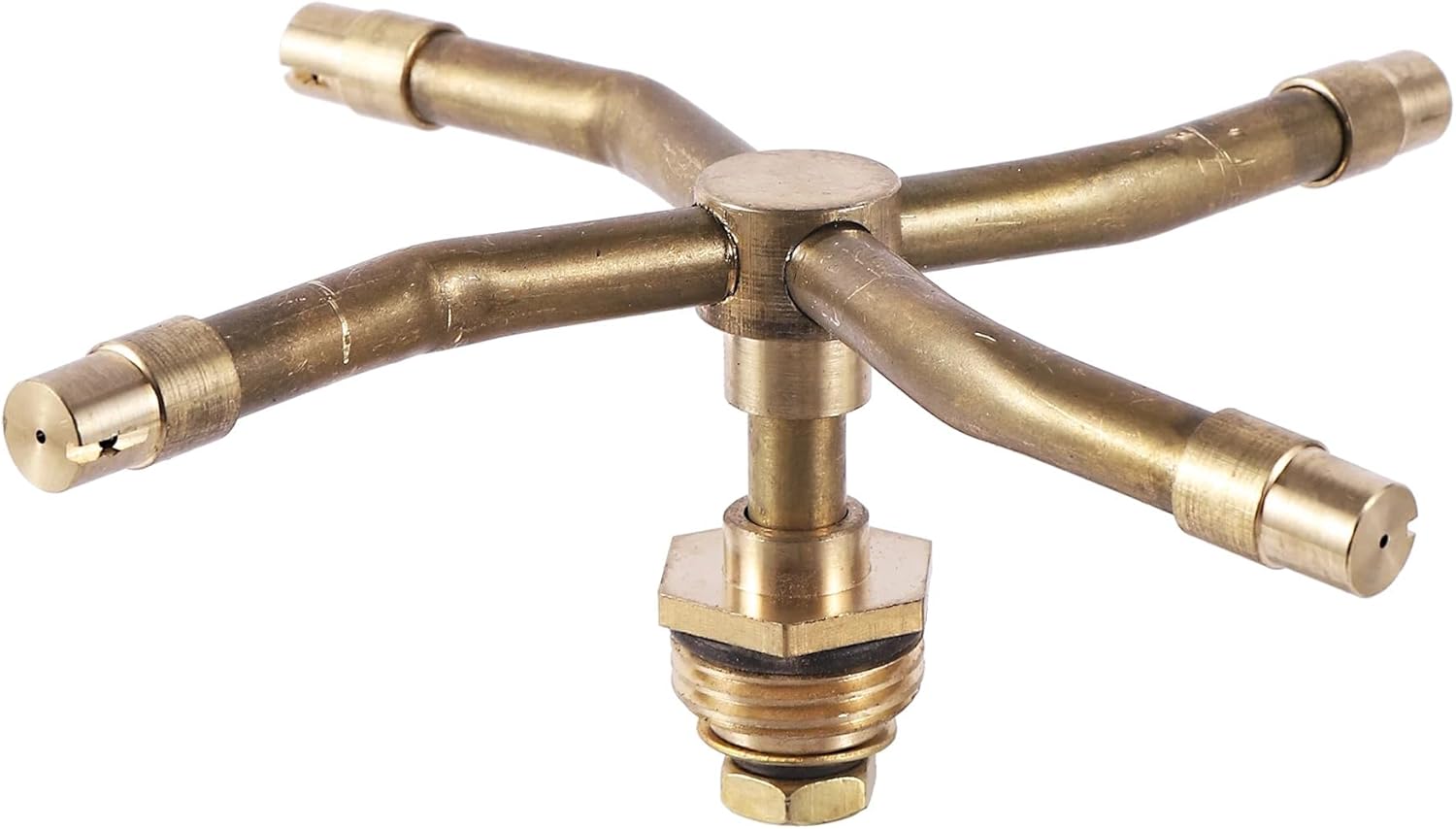 2/3/4 Arm Rotating Brass Nozzle Automatic Sprinkler Lawn Irrigation Watering Spray(4 arm Sprinkler)