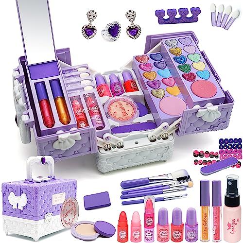 Juego de Maquillaje Infantil para Niñas - Set de Regalo y Juguetes para 4 a 12 Años