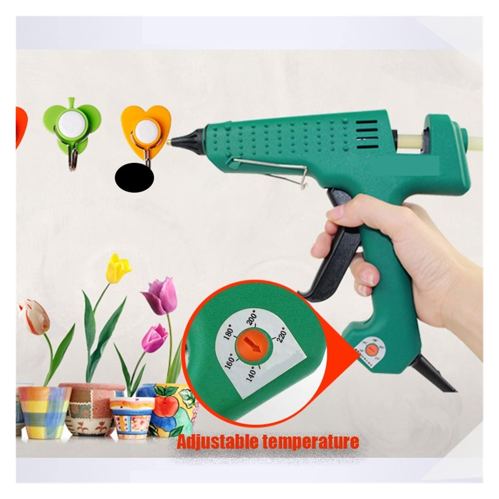 Pistolet do klejenia na gorąco 150W/100W/80W/60W/40W/25W regulowana temperatura kleju w sztyfcie opalarka narzędzia dla majsterkowiczów Szybkie Niezawodne Klejenie(150w)