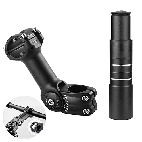 Bike Stem Riser,Adjustable MTB Stem,28.6mm Bike Fork Aluminum Adjustable 150mm,Bike