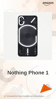 Nothing Phone 1 5G Black 8GB RAM 128GB ROM | 6.55 inch 120Hz OLED