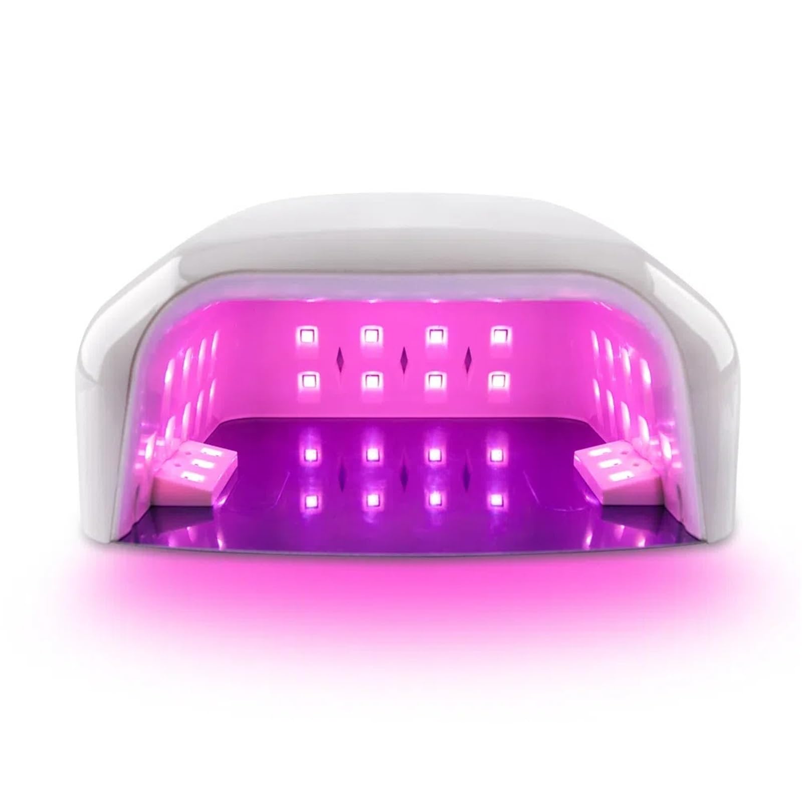 Lámpara LED para uñas, Lámpara UV LED de 96 W for uñas, secador manicura, máquina fototerapia, lámpara for for mujeres y niñas, herramienta salón(Bianco)