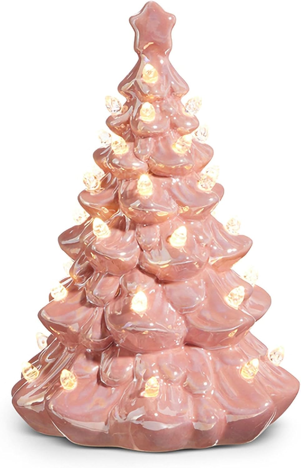 Raz Imports Lighted Pink Vintage Tree, 8-inch Height, Tabletop, Home Décor