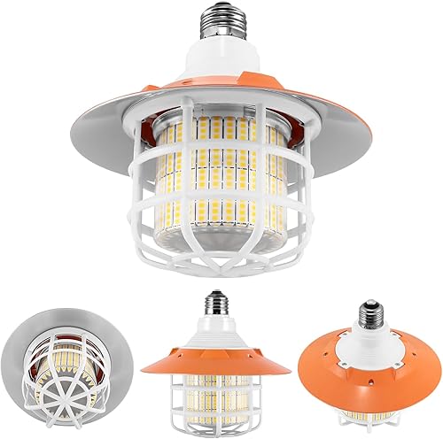 Bombilla LED equivalente a 400 W, bombilla de ahorro de energía de 50 W, 7500 lúmenes, luz diurna 5500K, base E26E27, bombilla LED para ventilador