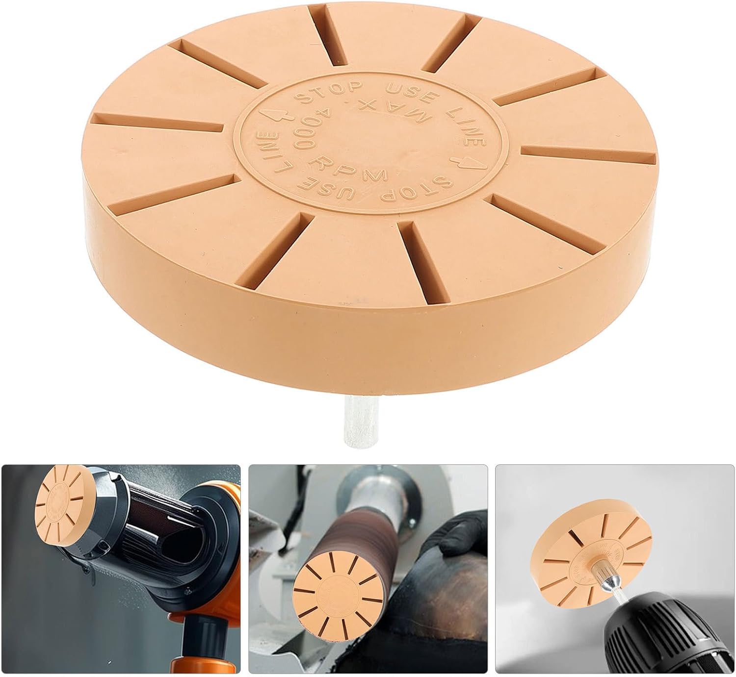 88mm Rubber Wheel Decal Remover Set with Holes for Glass