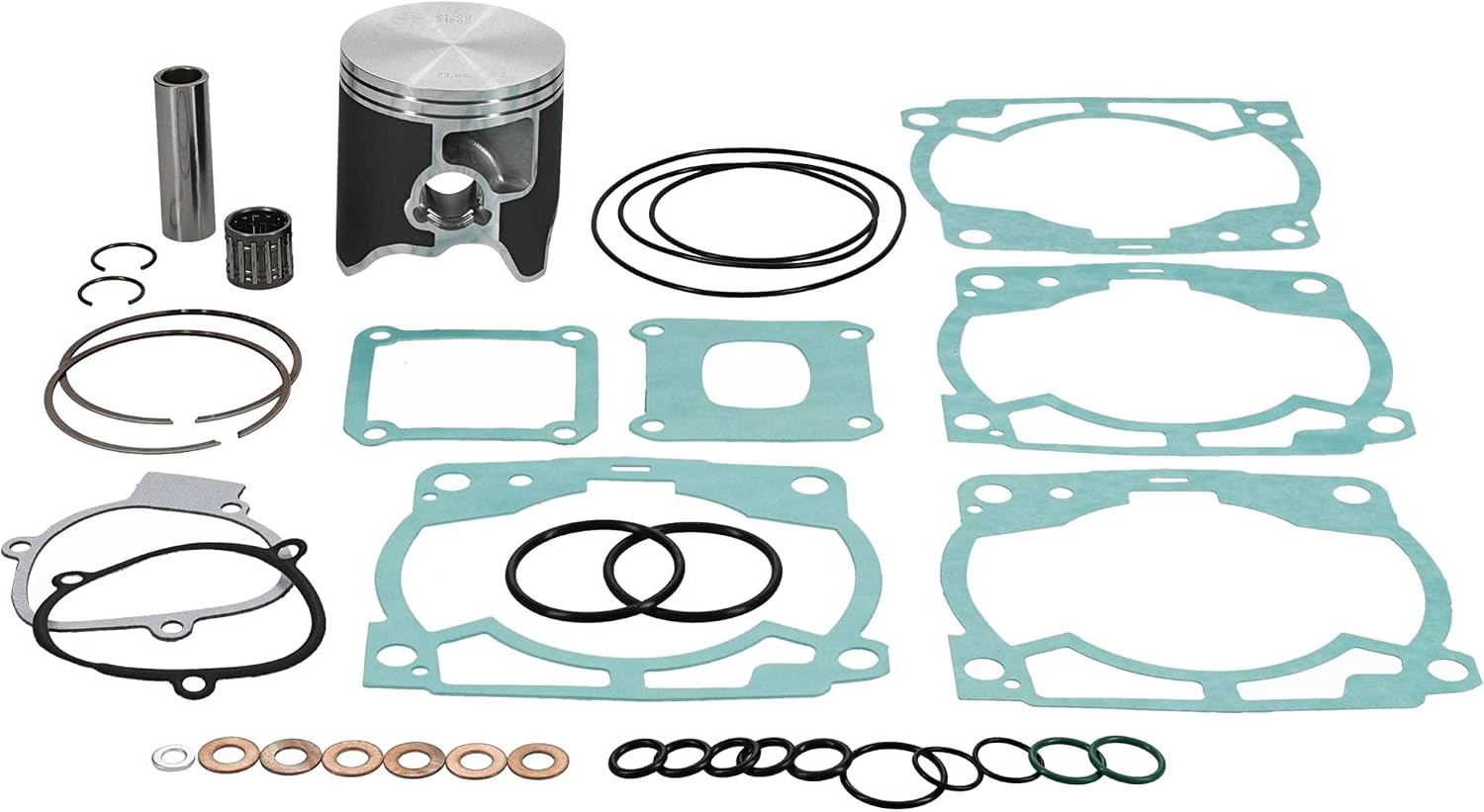 Vertex VTK23375B-3 Top End Piston Kit Compatible with/Replacement For Husqvarna TE 300, 300 XC-W, 300 XC-W Six Days 2017-2018, TX 300, KTM 300 XC 2017-2019 72 mm Cylinder Dia, 71.95 mm Piston Dia