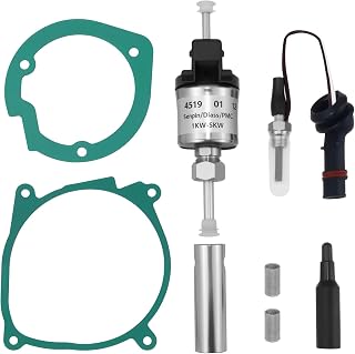 Complete Glow Plug Heater Repair Kit for Espar Airtronic D2 D4 Bunk Heater - 12V 2KW Fuel Metering Pump Heater 22451901 with Strainer Screen, Parking Heater Maintenance & Replacement Parts