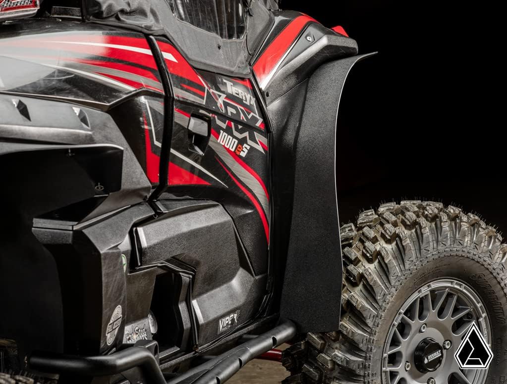 SuperATV Assault Industries Fender Flares/Mud Guards/Mud Flares for 2020+ Kawasaki Teryx KRX 1000 | Extreme Durability | Protect Against Rocks, Dirt, Sand, & Mud | USA Made