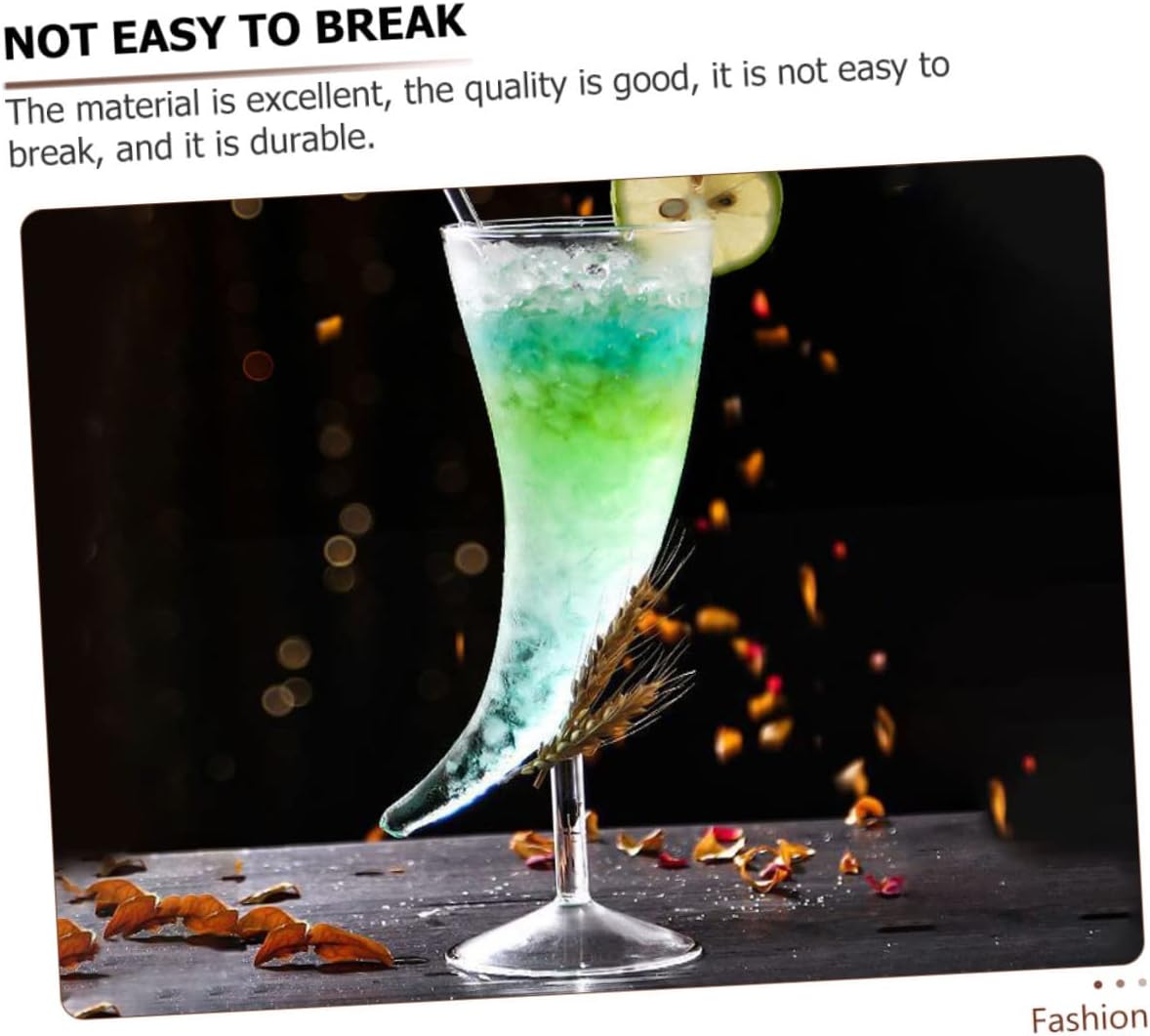 2pcs Transparent Horn-shaped Goblet Glasses for Cocktails and Practical Design for Home Parties Weddings and Bars