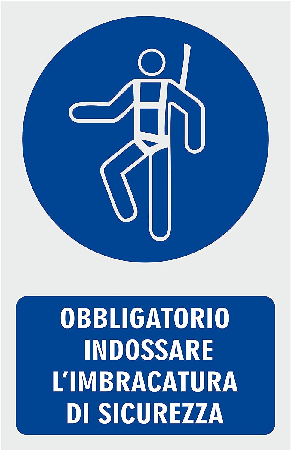 VSafety Signs 41077AX-S - Segnale obbligatorio DPI - Autoadesivo - Protective Clothing Must Be Worn In This Area - 300 x 100 mm - Paesaggio - Confezione da 3