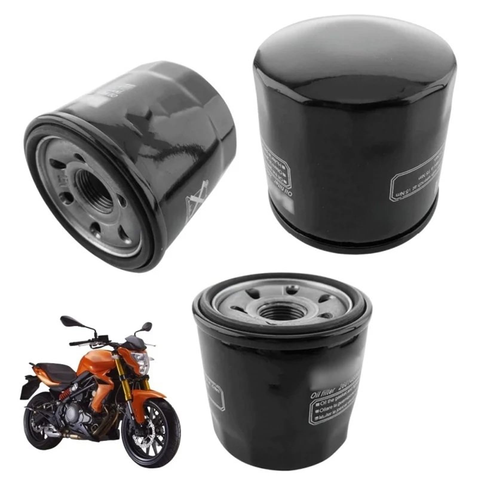 filtr oleju motocyklowego Pasuje do Benelli 302 BJ300-C TRK502 TRK 520 520X BN600 BN320 BN300 TNT600 Części silnika motocyklowego Akcesoria Filtr oleju(6pcs)