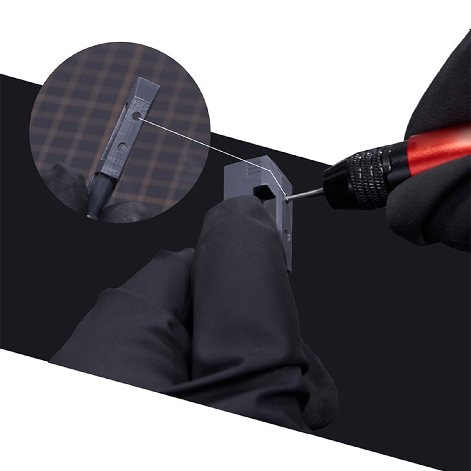 Trapano a mano ergonomico in alluminio ad alta resistenza adatto per modellismo di punte da 0,3-3,2 mm e artigianato dettagliato