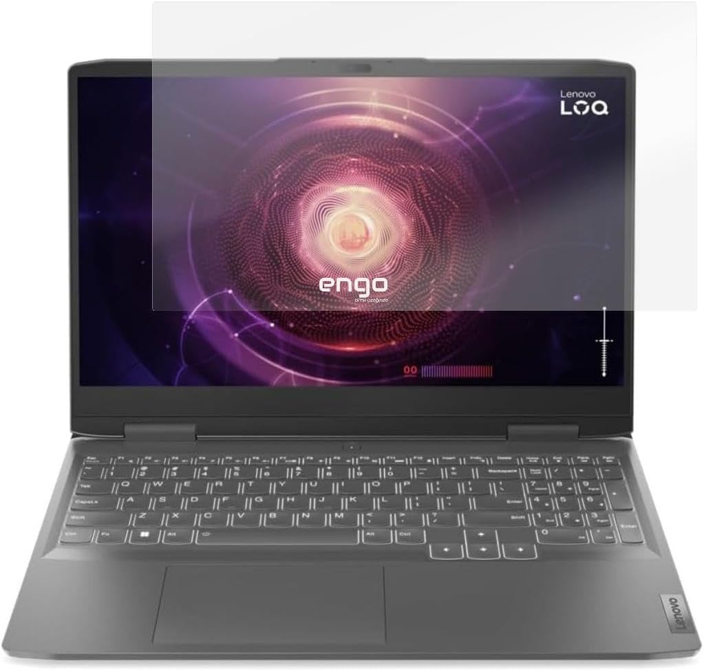 Engo Lenovo LOQ 15APH8 15.6 inç ile Uyumlu Mat Ekran Koruyucu Şeffaf 16:9