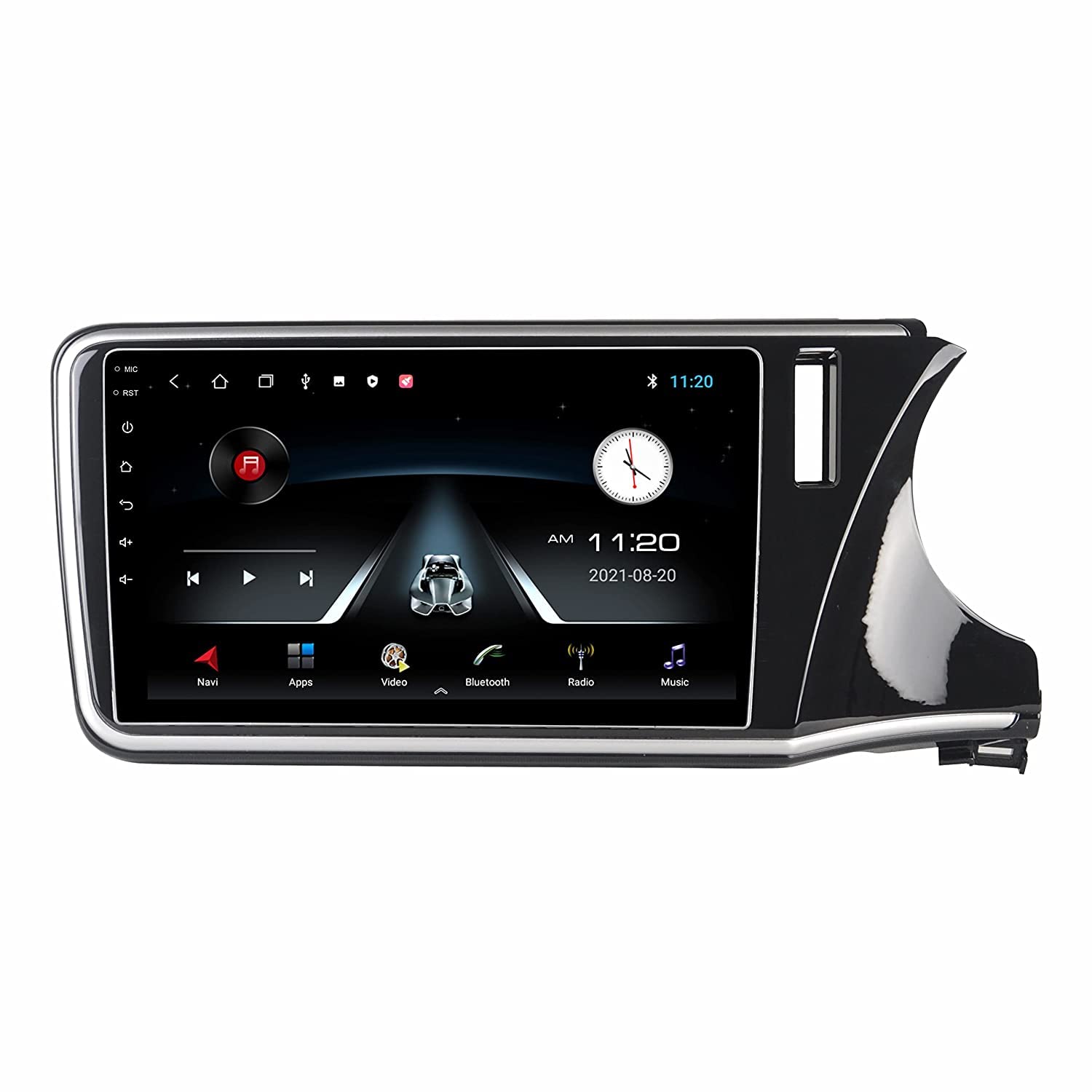 Modorwy Original 9inch HD QLED Car Android Stereo | 2GB RAM & 32GB ROM | OS 13 Double Din Car Multimedia Player | incl. AHD Camera & Frame Compatible with Honda City i-DTEC 2014-2020 - 1 Year Warranty