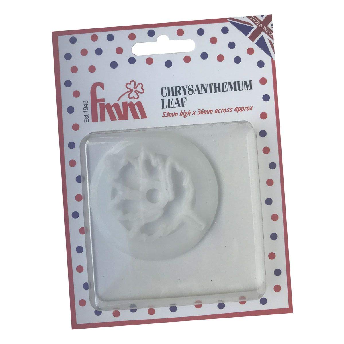 Fmm White Chrysanthemum Leaf Cutter - Sugarcraft Cake Decorating Flower Foliage