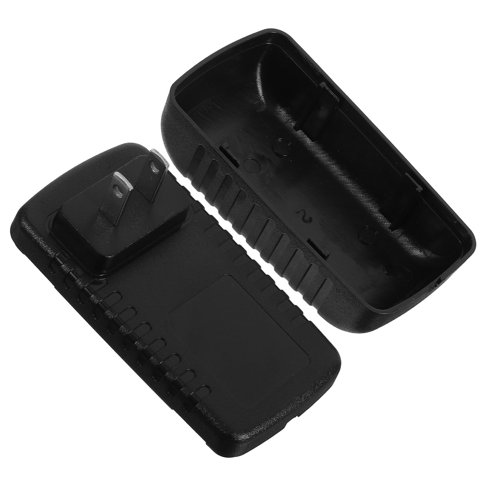Hidden Charger Plug Safe for Cash and Jewelry, Black Plastic Xmas