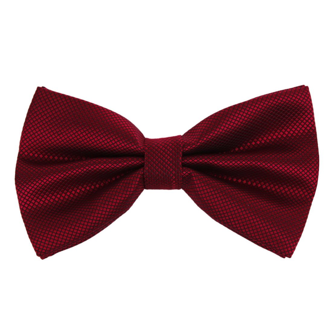 Dan Smith DBC2017 Red Pink Bowties For Men Checkered Firebrick Pre-tied Bow tie