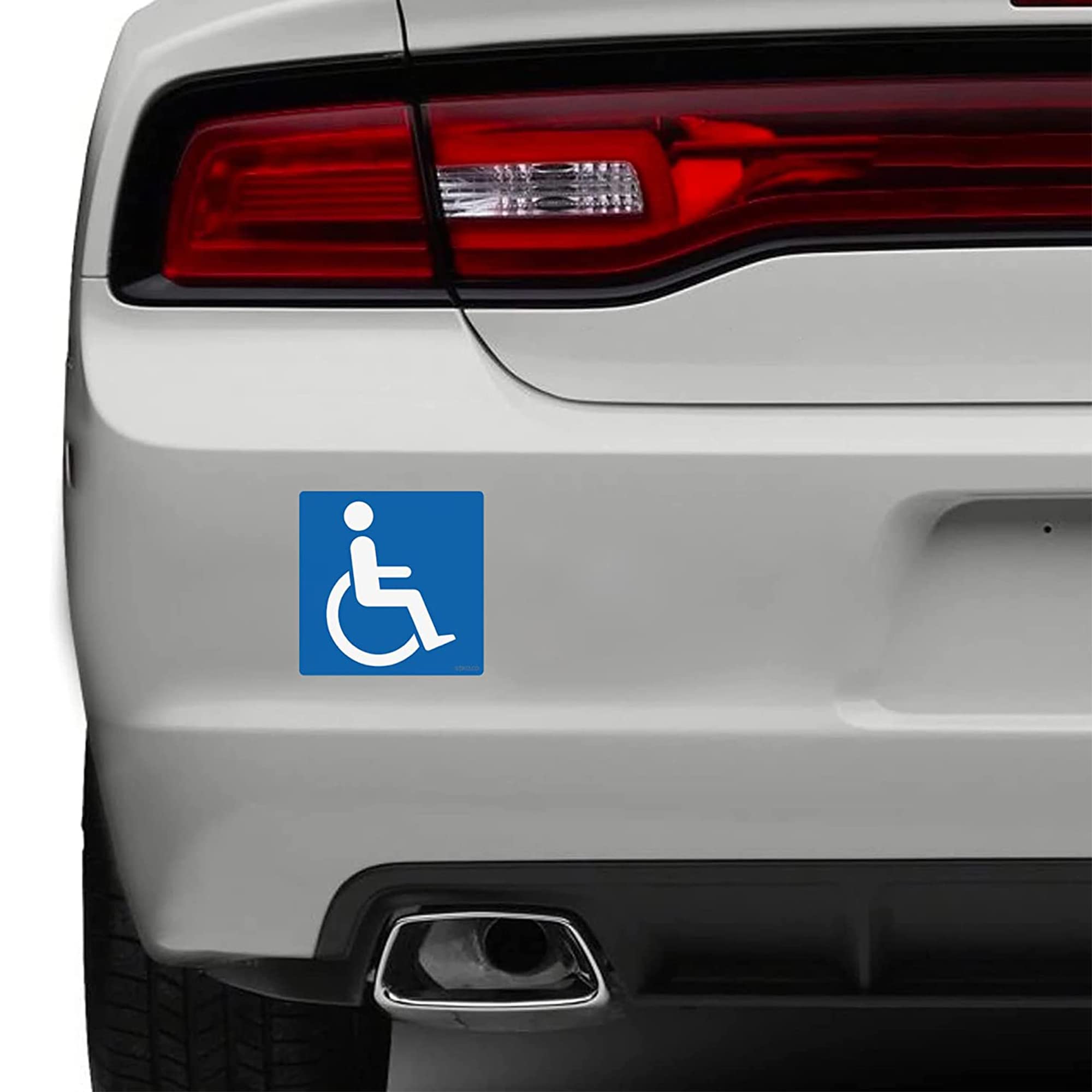 Adesivi per disabili per auto, 4 pezzi, autoadesivi