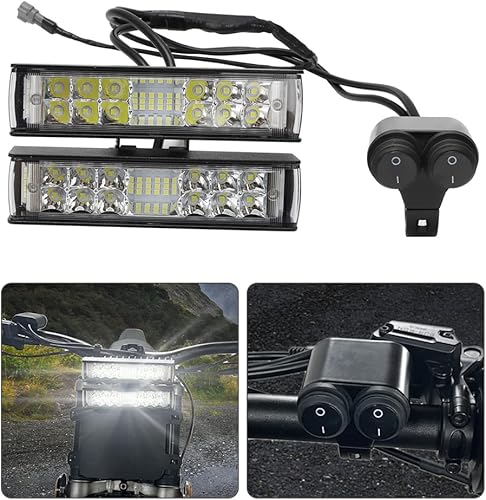 Miniatura 8 de motoparty Kit de faros delanteros para Sur-Ron y Segway X260 Plug and Play Lente óptica de PC más endurecida, mayor tasa de transmisión de luz, sin