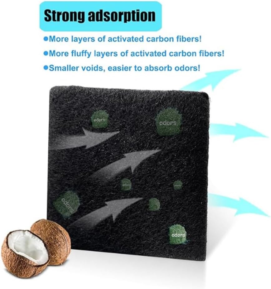 Replacement Long Lasted Trash Bin Deodorizer 12 Pack Activated Charcoal Elimination Absorbing Refills