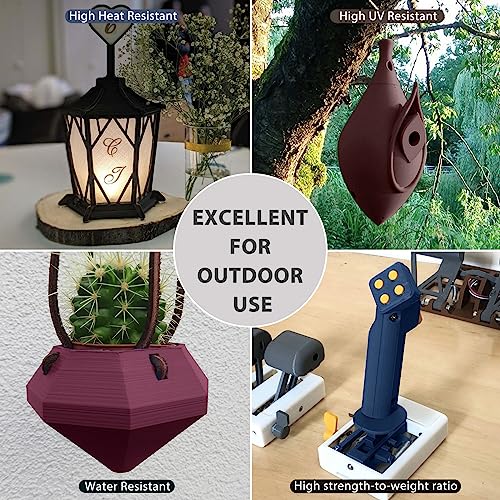 Image of iSANMATE PETG 3D Printer Filament, Colorful Carbon Fiber Filament, PETG Filament 1.75mm Bundle(Black, Red, Coffee, Blue), High-Accuracy + /- 0.03 mm Carbon Fiber PETG, 250g x 4 Spool