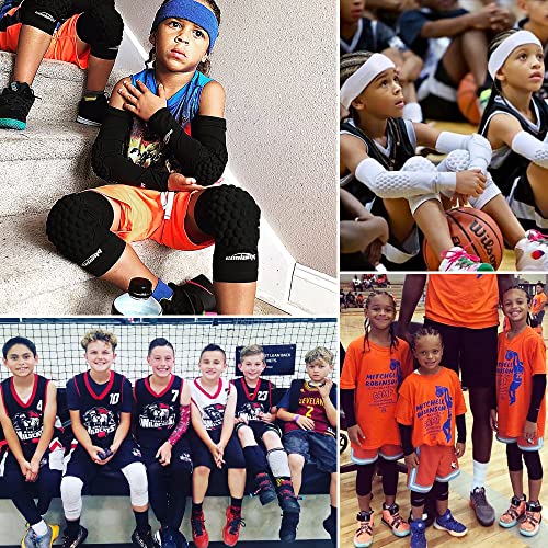 Image of COOLOMG Basketball Knee Pads for Kids Youth Adult